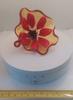 Glass Flower - Fancy Red Petals