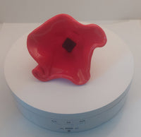 Glass Flower - Plain Red