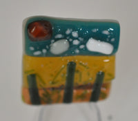 Fused Glass Desert Scene