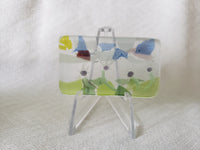 Fused Glass Floral Landscape