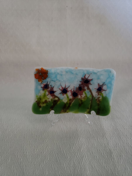 Wildflowers Fused Glass Art