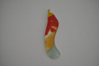 Multicoloured Curved Rectangular Pendant