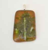 Evergreen Tree Rectangular Pendant