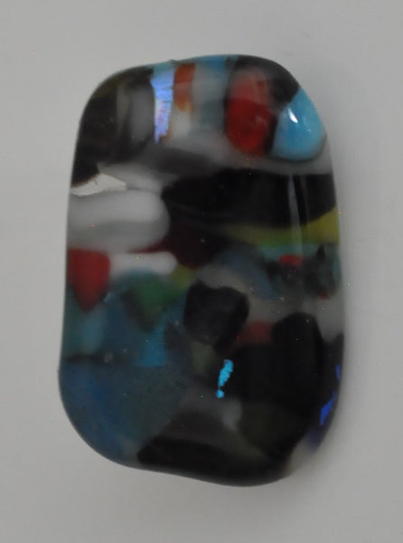 Multicoloured Fused Glass Pin